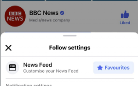跨境市场人：Facebook添加新页面关注设置以控制您看到的更新