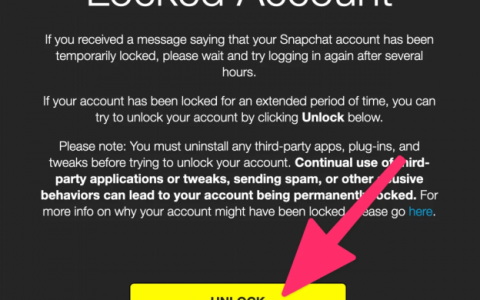 如何解封Snapchat 帐户 – 暂时锁定或被黑