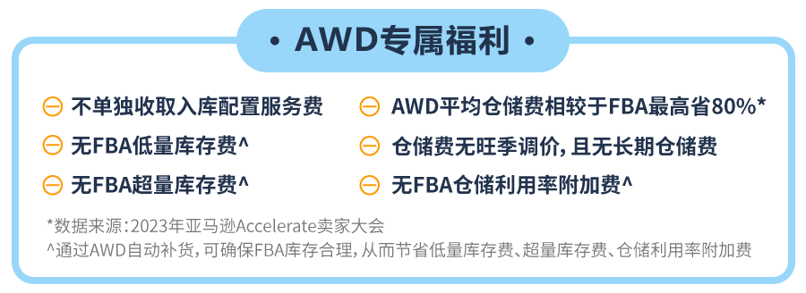 重磅！亚马逊补货神器AWD免1个月仓储费！附头程物流方案