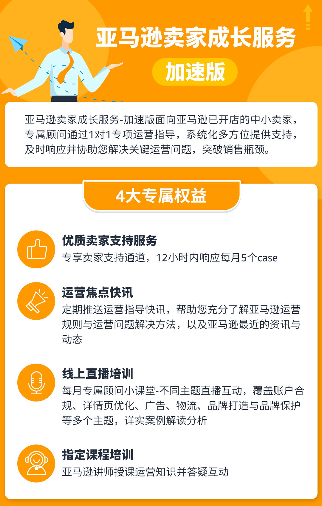 1对1定制化专属顾问！亚马逊卖家成长服务助您解决运营难题