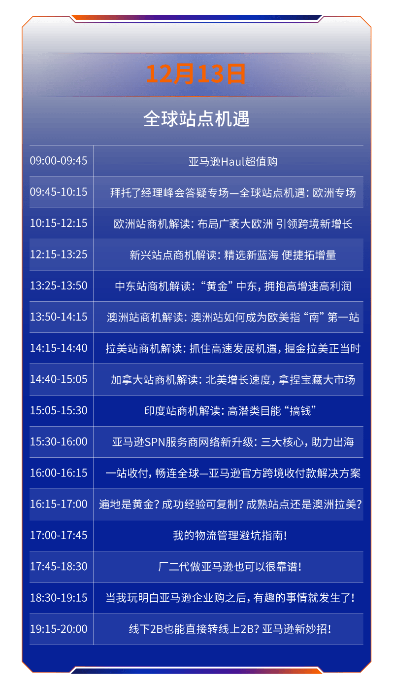 收藏｜2024亚马逊全球开店跨境峰会——线上观看议程